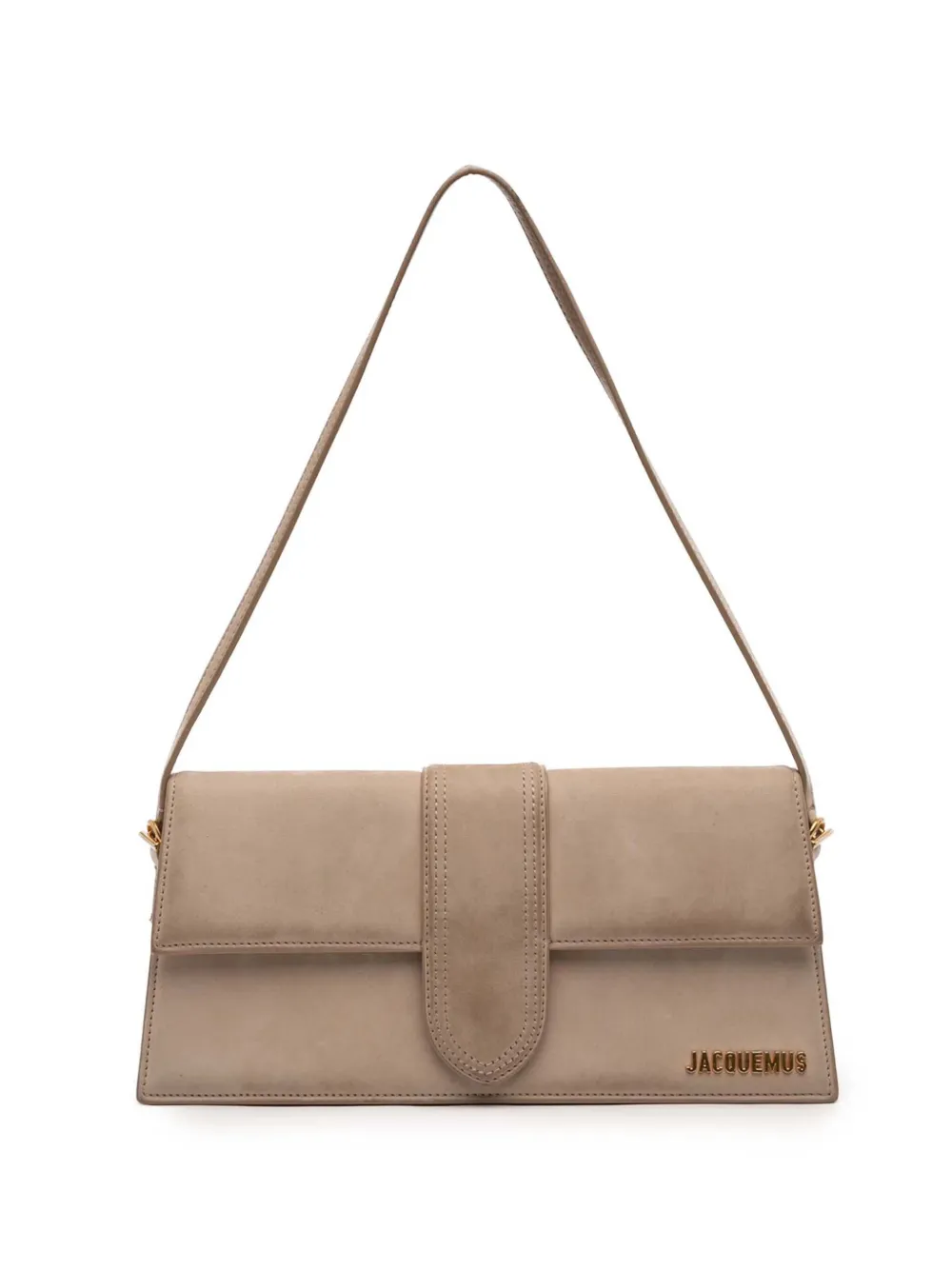 Jacquemus Pre-Owned 2010-2026 Suede Le Bambino Long shoulder bag - Toni neutri
