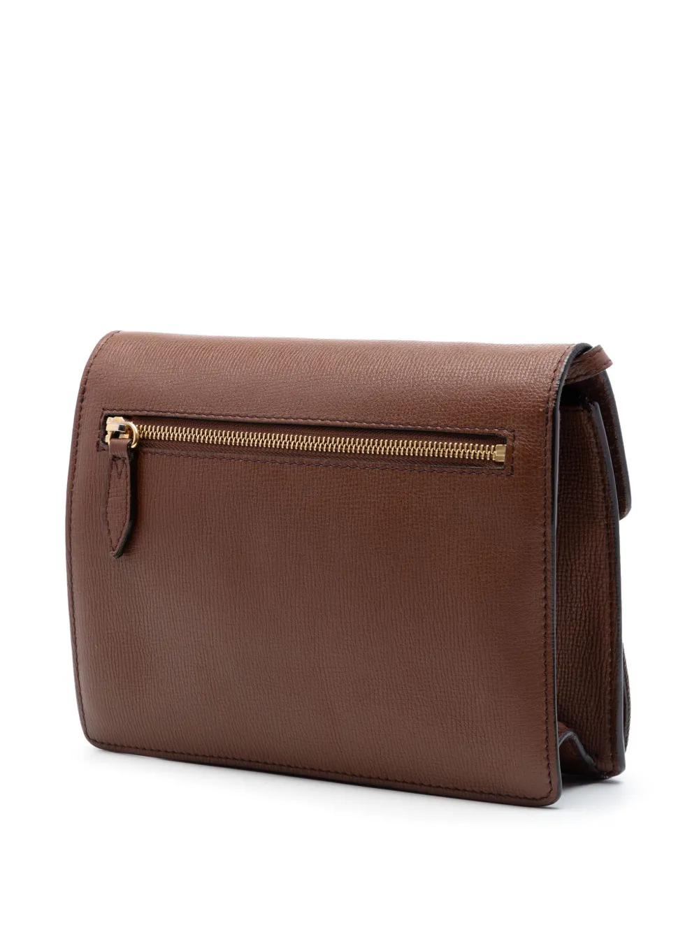  Burberry Pre-owned 2000-2017 Small Leather And House Check Canvas Derby Macken Crossbody Bag - Marron 