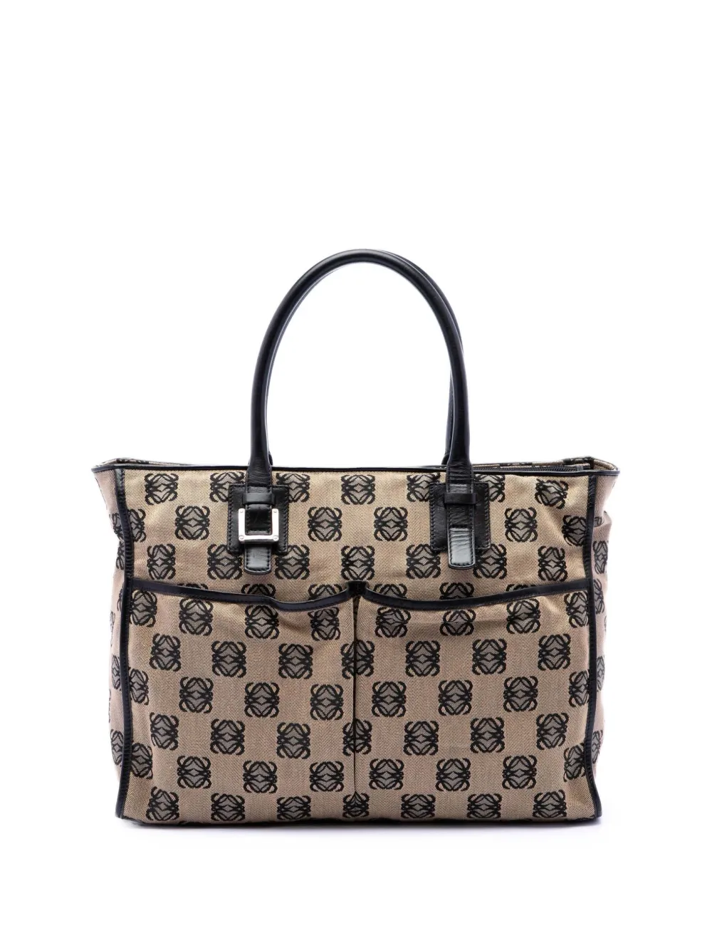 Loewe Pre-Owned 2003 Anagram Canvas Repeat tote bag - Neutrals