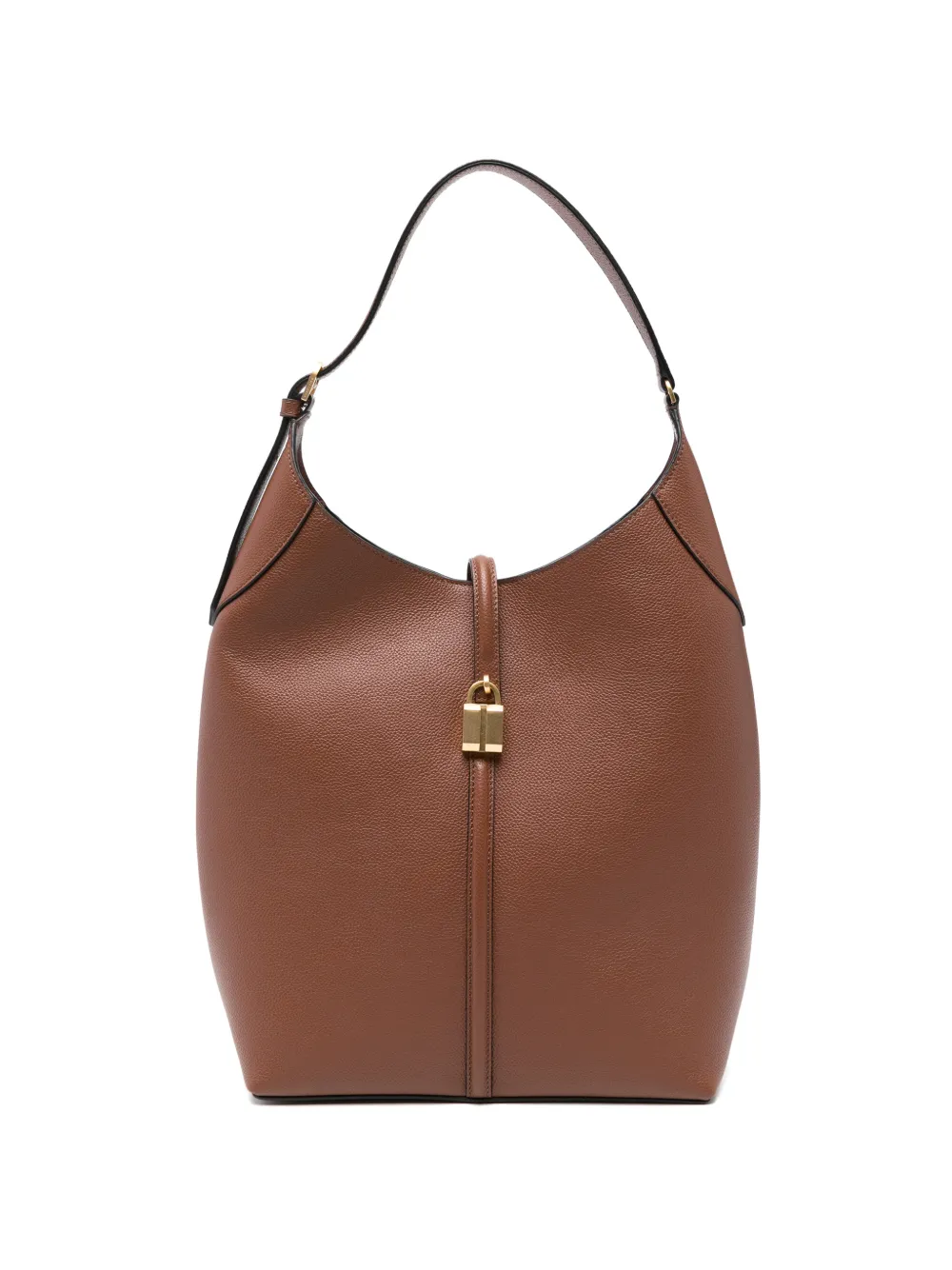 DeMellier large Siena leather shoulder bag - Braun
