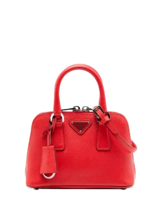 Prada Pre-Owned 2000-2013 Mini Saffiano Lux Promenade Satchel