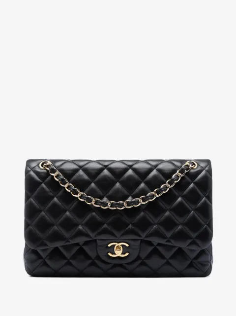 CHANEL Pre-Owned 2014 Jumbo Classic Lambskin Double Flap shoulder bag