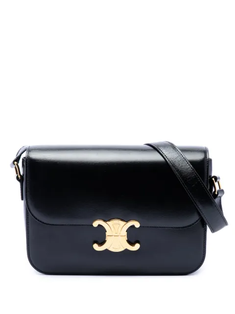 Celine Pre-Owned 2020 Classique Shiny Calfskin Triomphe crossbody bag
