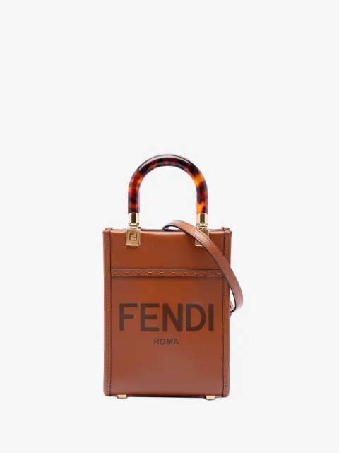 Fendi Pre-Owned 2010-2026 Mini Leather Sunshine Shopper Tote satchel