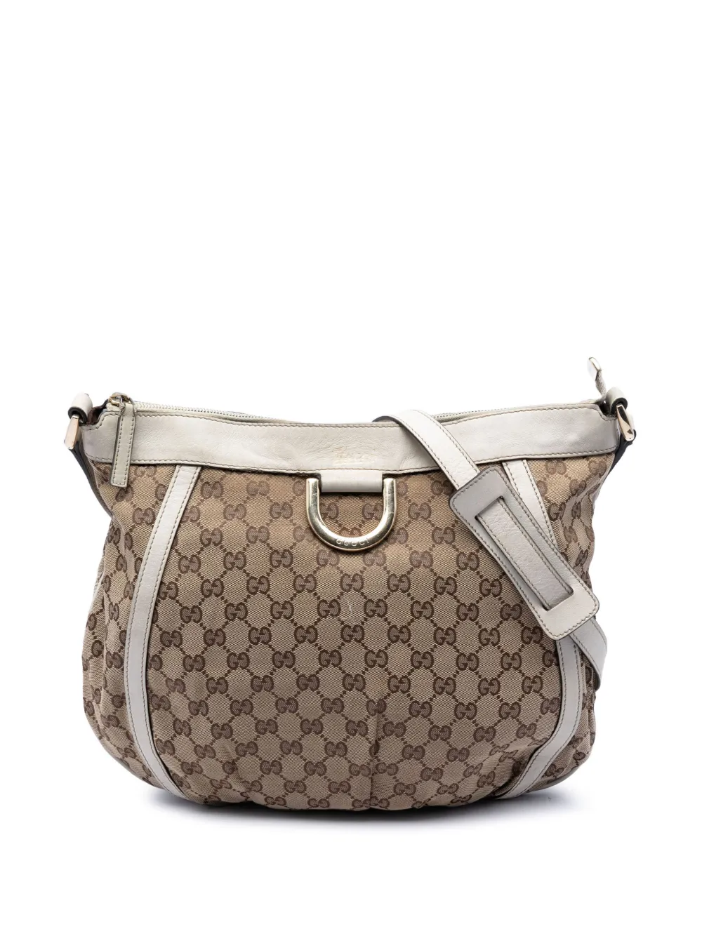 Gucci Pre-Owned 2016-2026 GG Canvas Abbey D Ring crossbody bag - Bianco