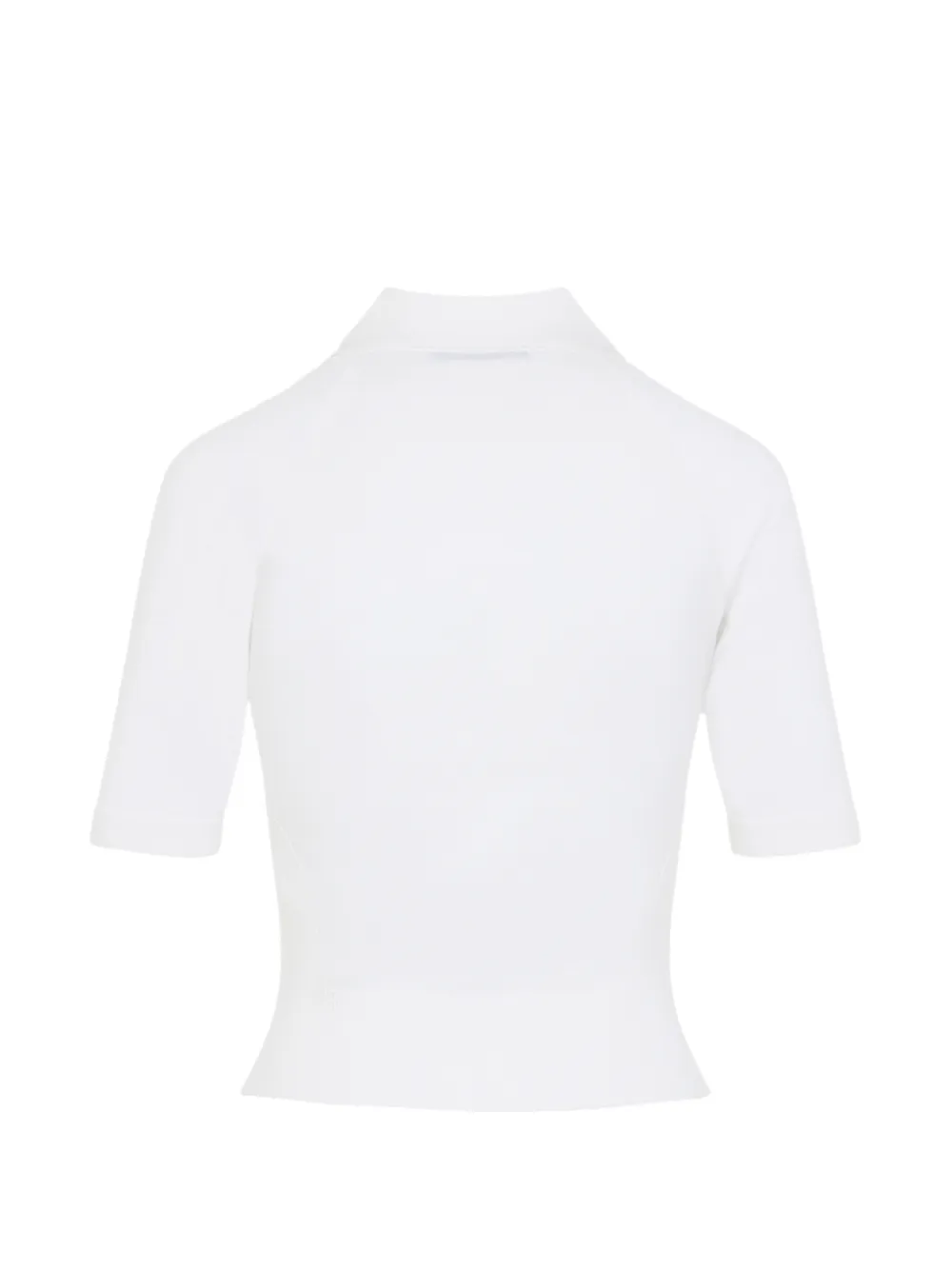 Givenchy Ribgebreid poloshirt Wit