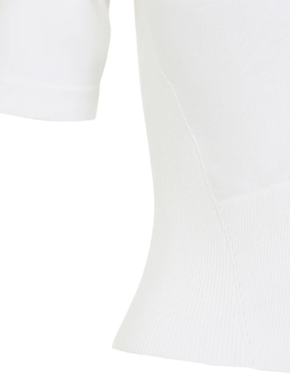 Givenchy Ribgebreid poloshirt Wit