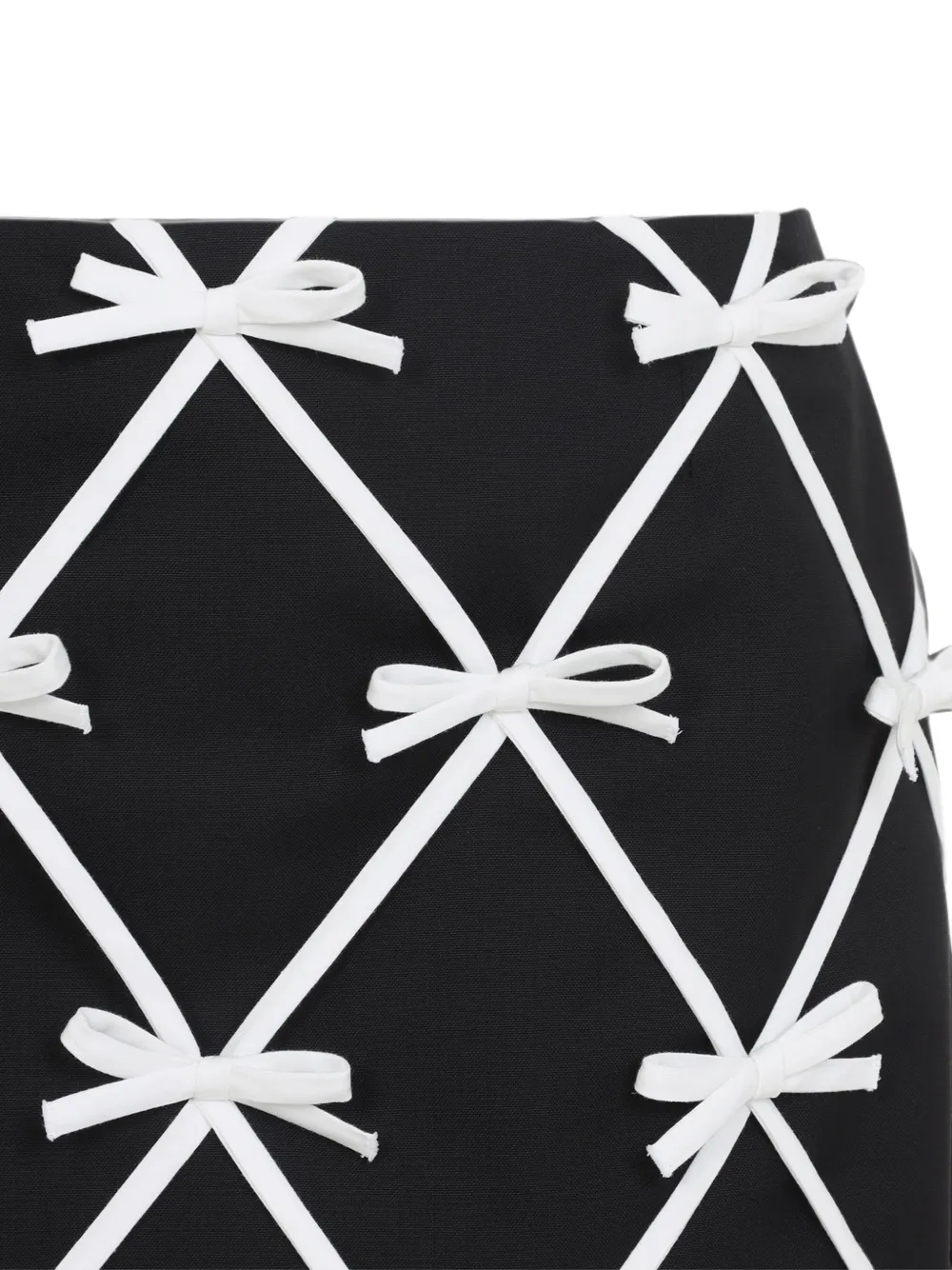 Moschino Mini-rok met verfraaide strik Zwart