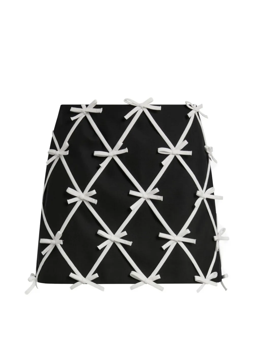 Moschino bow-embellished mini skirt - Nero