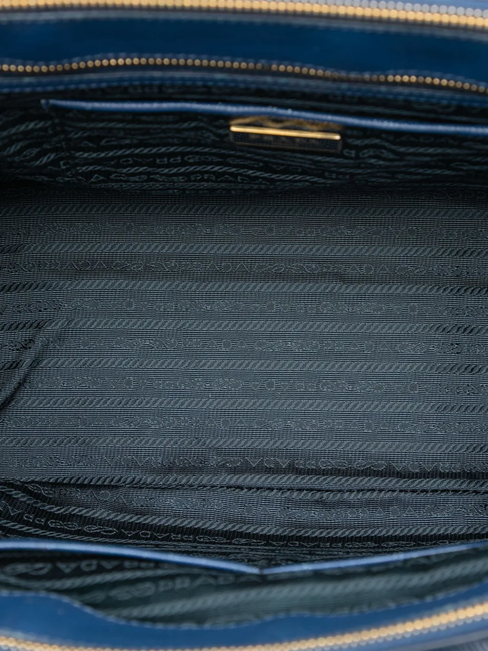 Prada Pre-owned 2013-2026 Large Saffiano Lux Galleria Double Zip Tote Bag in Blue, view 5