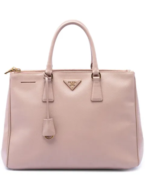 Prada Pre-Owned bolso satchel Lux Galleria grande de piel Saffiano con doble cremallera 2013-2026