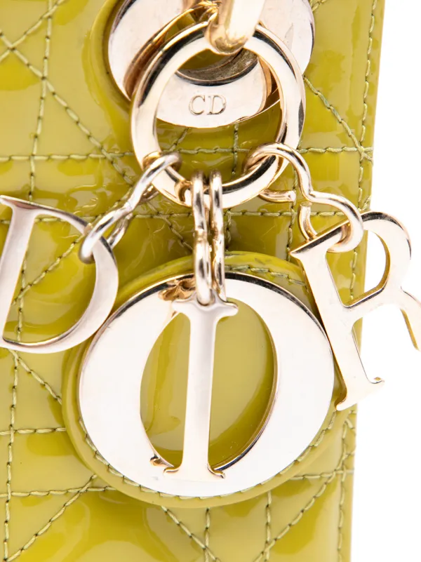 Christian Dior Pre-Owned 2021 Mini Patent Cannage Lady Dior