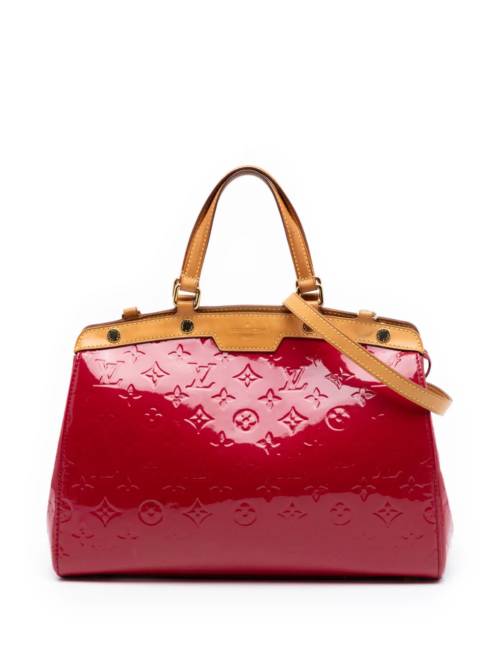 Louis Vuitton Pre-Owned 2013 Monogram Vernis Brea MM Satchel-Tasche - Rot
