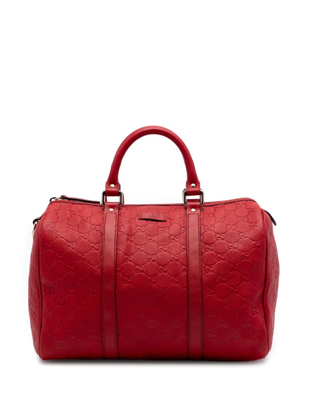 Gucci Pre-Owned 2016-2026 Medium Guccissima Joy boston bag - Rosso
