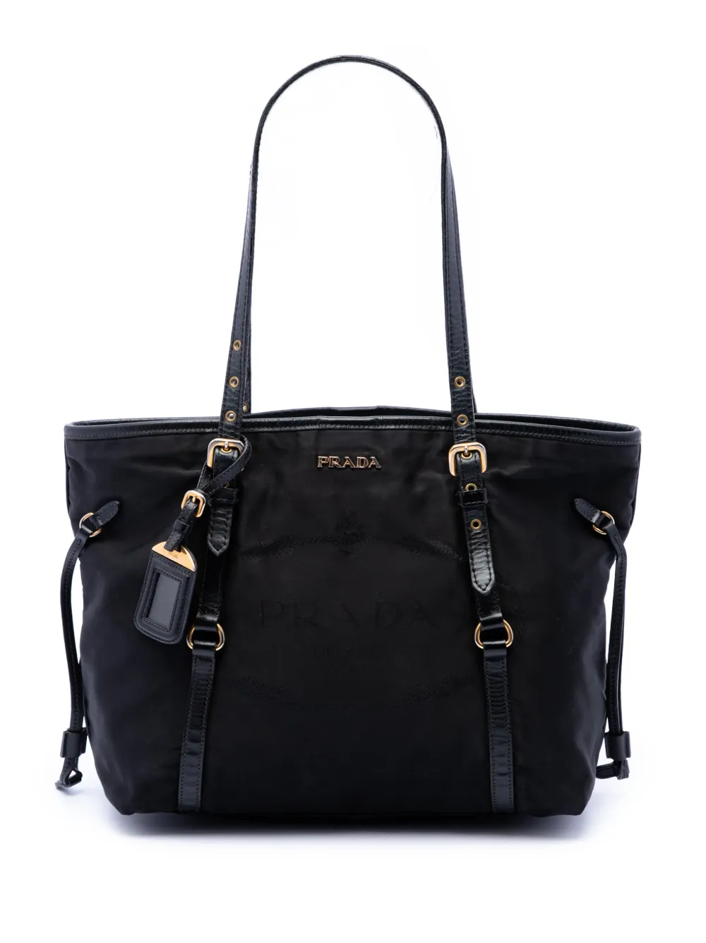 Prada Pre-Owned 2010-2026 Tessuto Canapa Logo tote bag - Nero