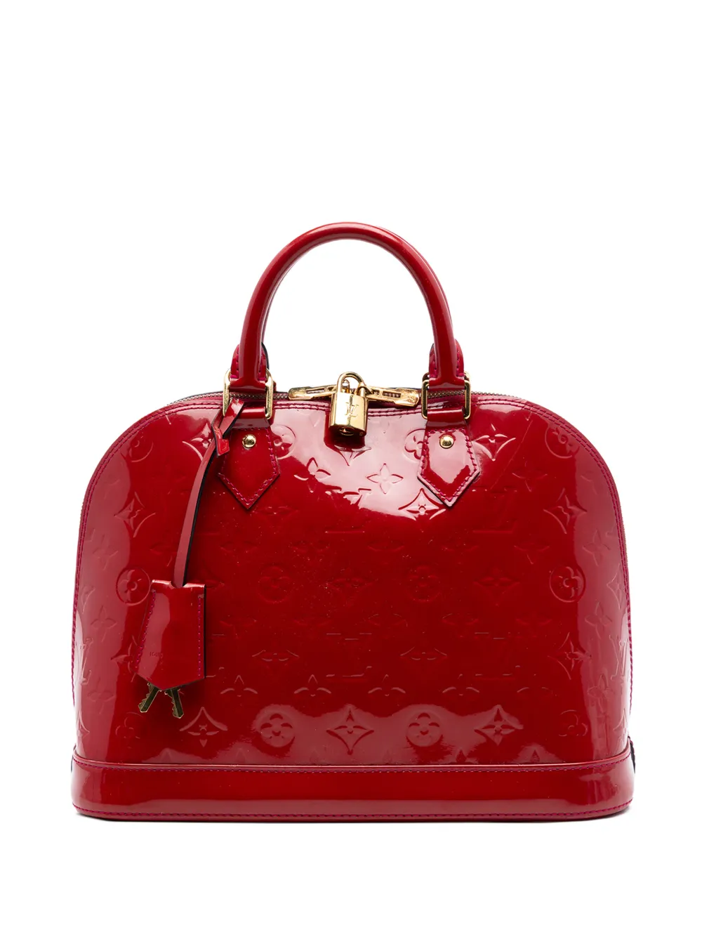 Louis Vuitton Pre-Owned 2014 Monogram Vernis Alma PM handbag - Rosso