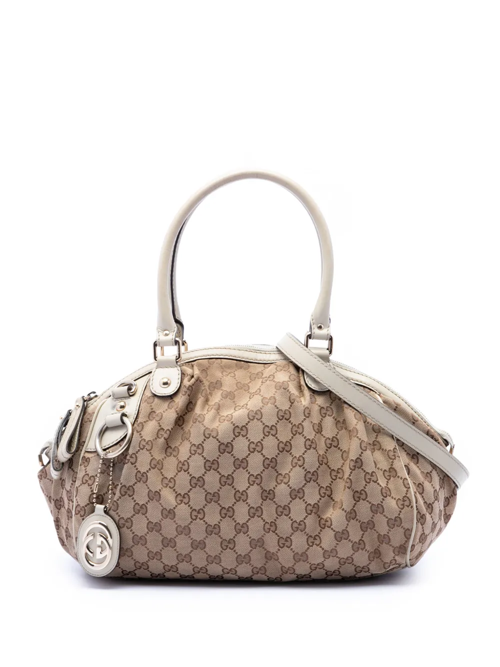 Gucci Pre-Owned 2016-2026 GG Canvas Sukey satchel - Bianco