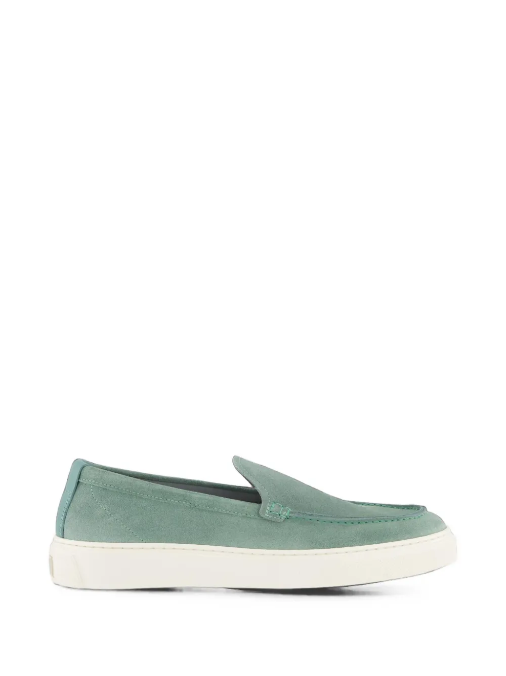 Woolrich suede slip-on loafers - Verde