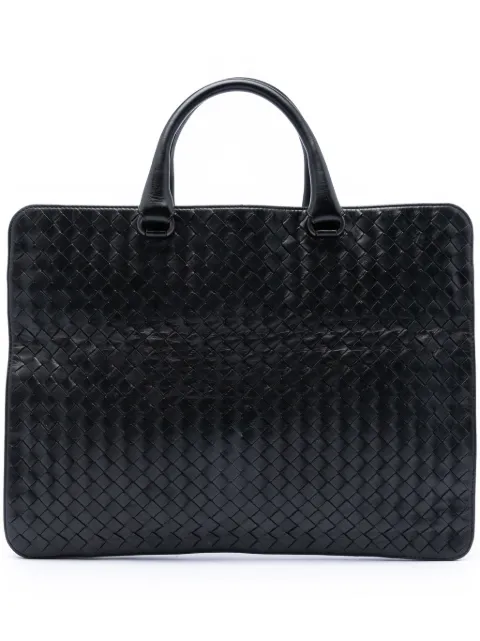 Bottega Veneta Pre-Owned bolso de mano de piel de napa con diseño Intrecciato 2012-2026