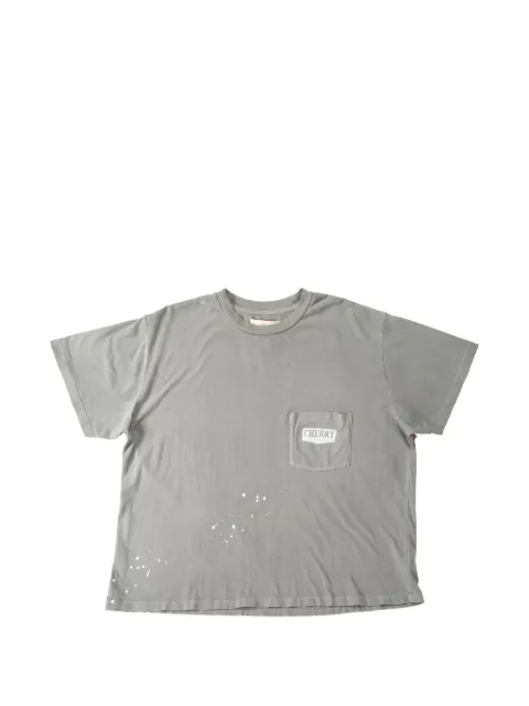 Cherry LA chevron-stitch boxy T-shirt