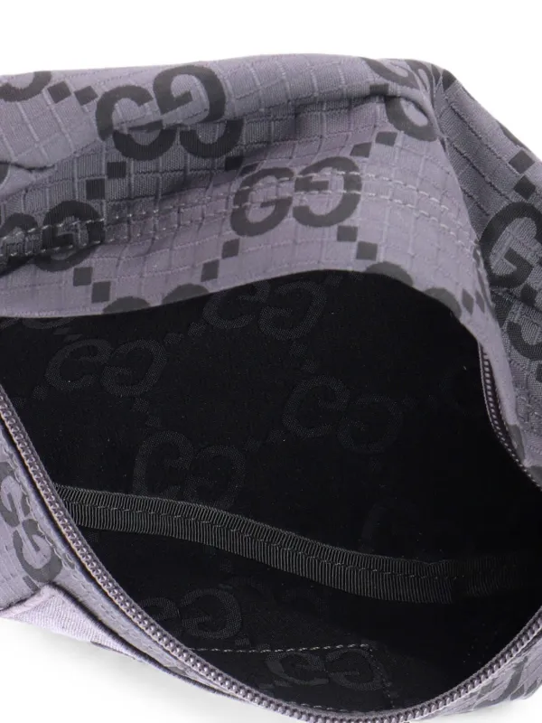 Gucci Pre-Owned リップストップ GGナイロン＆レザー ベルトバッグ