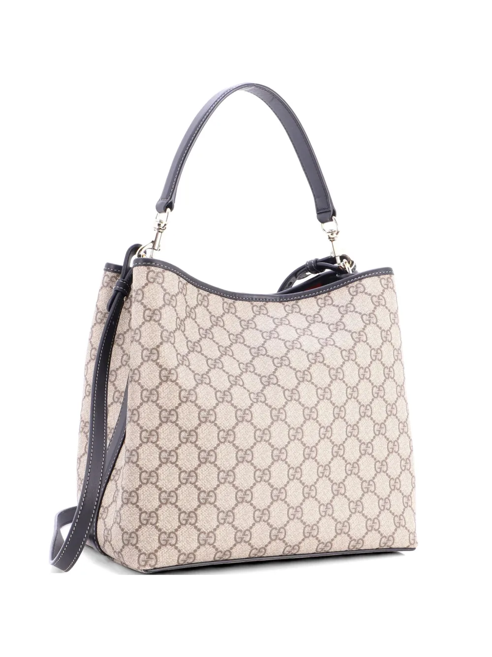 Gucci Pre-Owned GG Emblem GG Coated Canvas Medium bucket bag - Brown