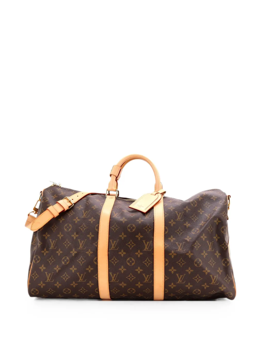 Louis Vuitton Pre-Owned Keepall Bandouliere Bag Monogram Canvas 50 travel bag - Marrone