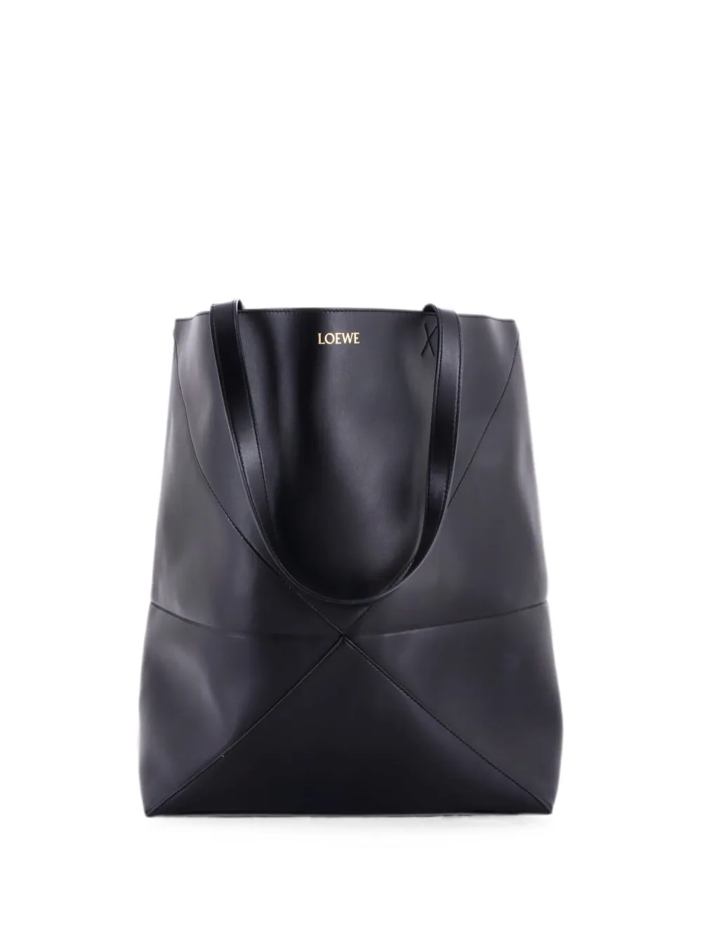 Loewe Pre-Owned Puzzle Fold Leather XL tote bag - Black