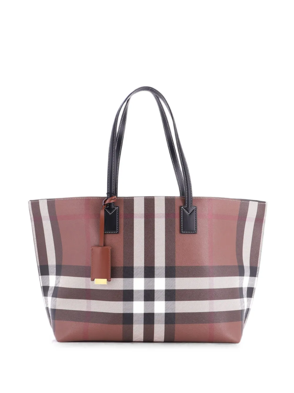 Burberry Pre-Owned Soft Check E-Canvas Medium tote bag - Brown