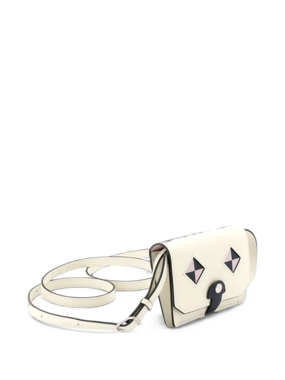  Hermès Pre-owned Borsa A Tracolla Chien Card Holder With Strap Swift And Chevre Mysore - Toni Neutri 