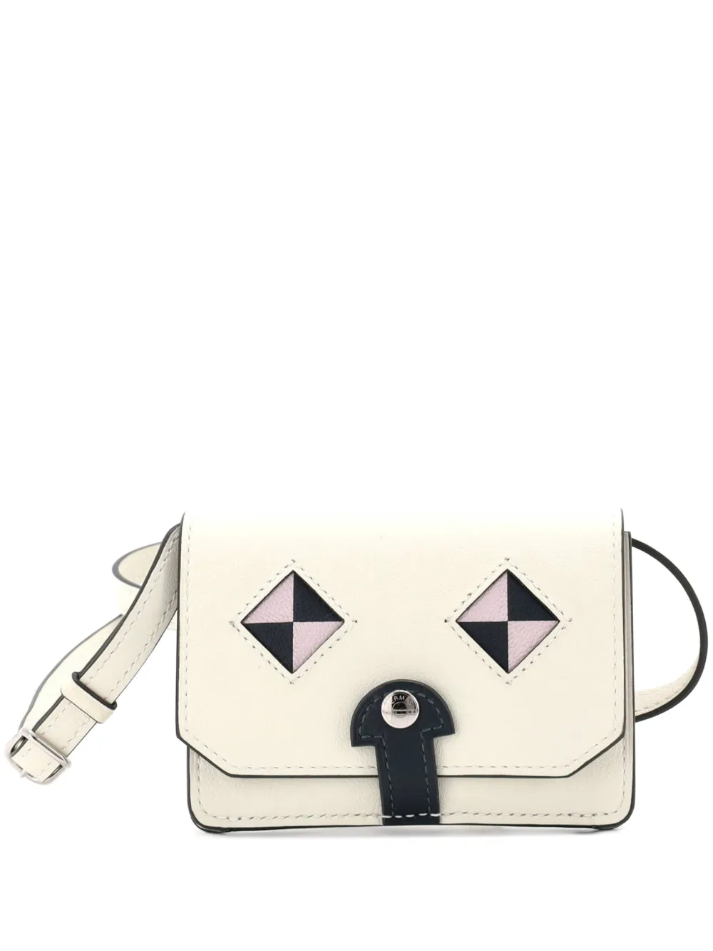 Hermès Pre-Owned Borsa a tracolla Chien Card Holder with Strap Swift and Chevre Mysore - Toni neutri