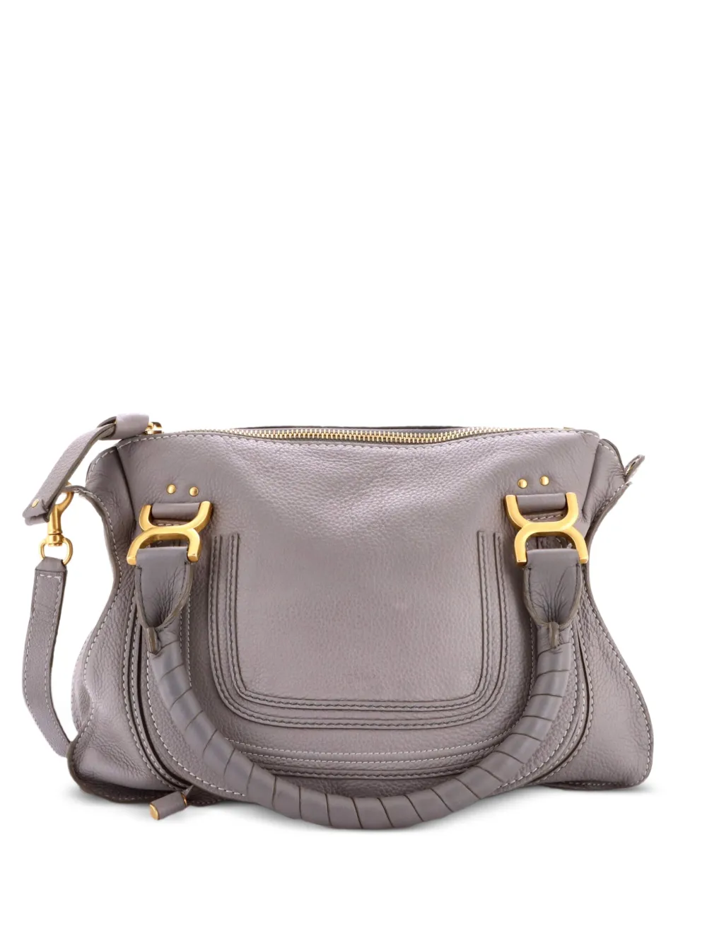 Chloé Pre-Owned Borsa a tracolla Marcie media in pelle - Grigio
