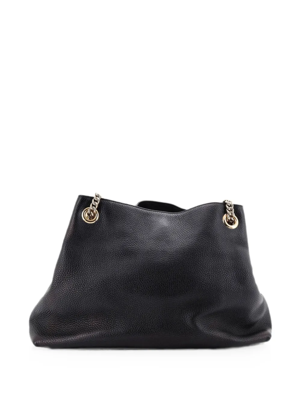 Gucci Pre-Owned Borsa a spalla Soho media in pelle con manici a catena - Nero