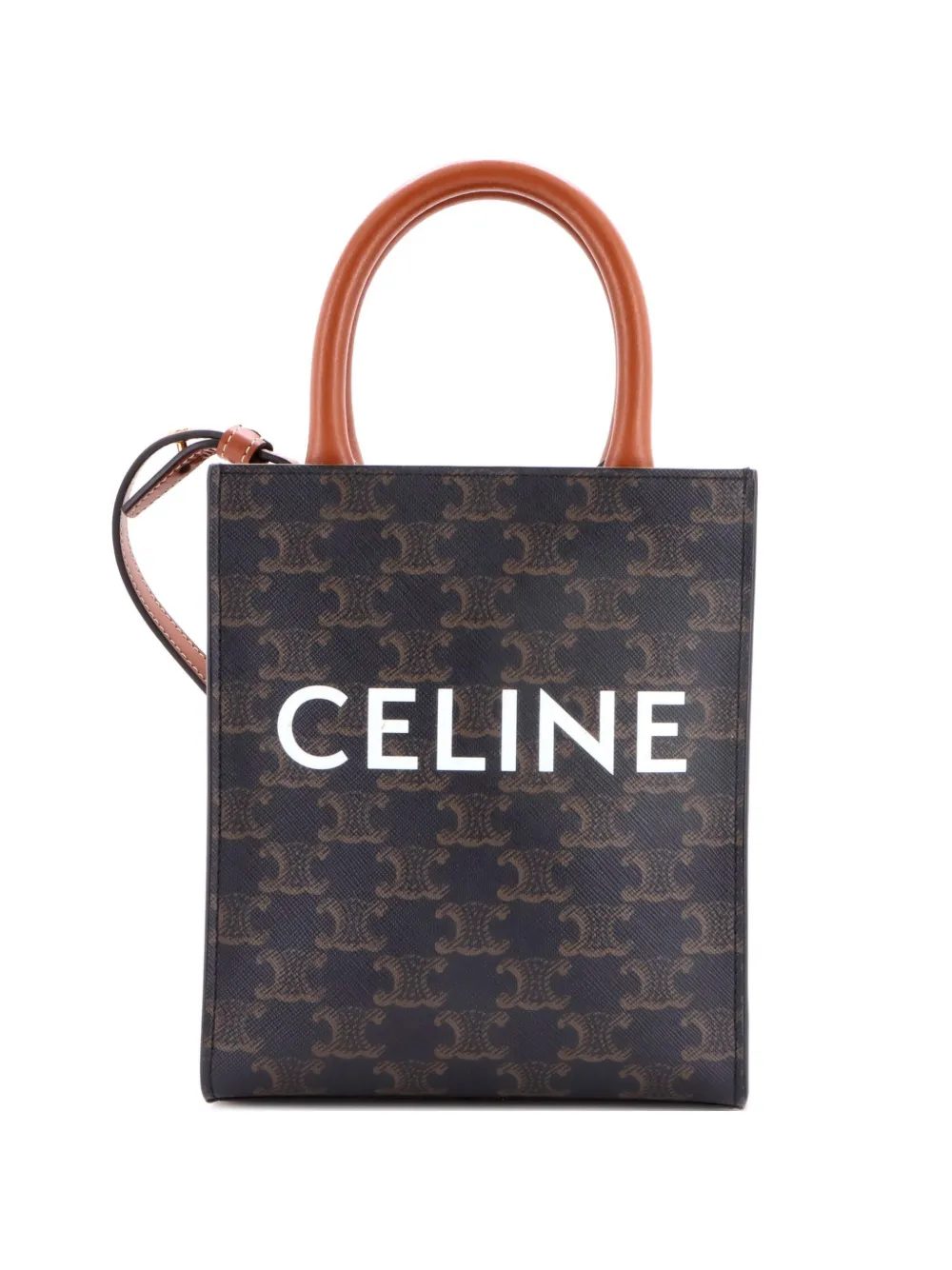 Celine Pre-Owned Borsa a tracolla Triomphe mini - Marrone