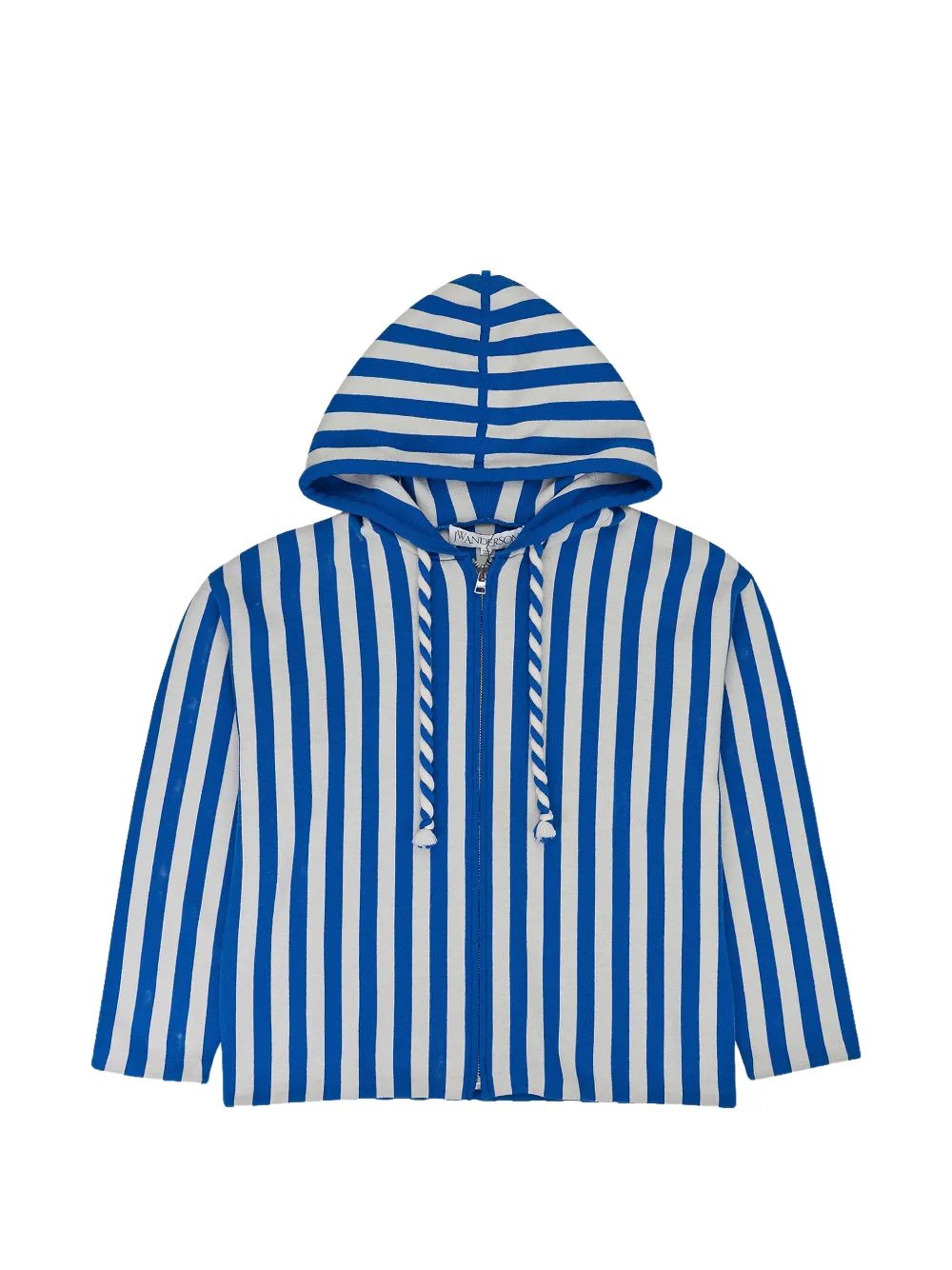 JW Anderson 앵커 스트라이프 후디 | 블루 | Image 1