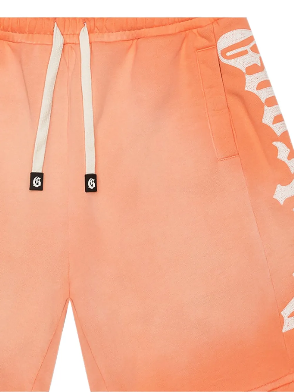 GODSPEED Courtside shorts met logoprint Oranje