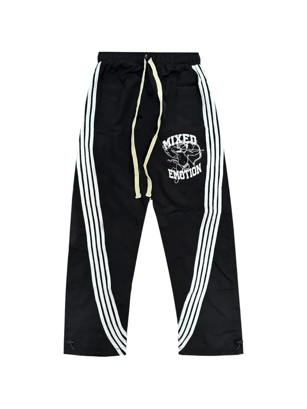 Mixed Emotion logo-print side-stripe track pants - Nero
