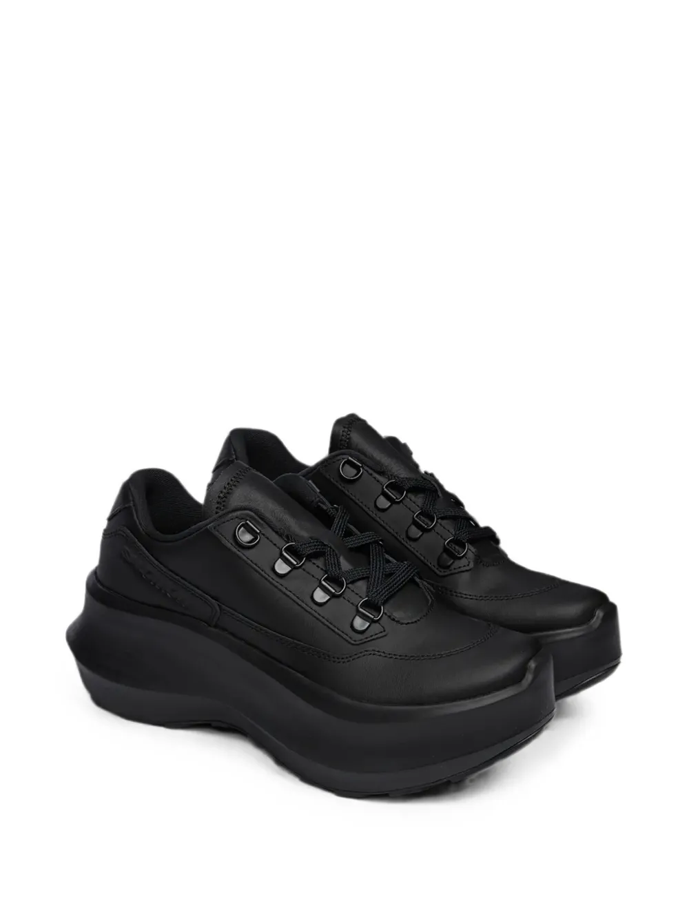 Salomon x Comme des Garçons Homme Plus SR811 leather platform sneakers Zwart
