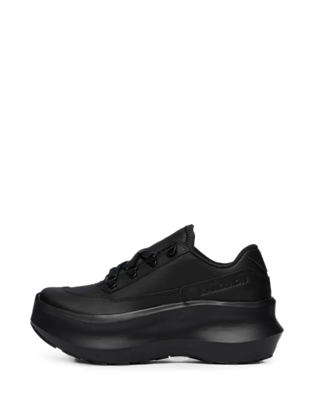 Salomon x Comme des Garçons Homme Plus SR811 leather platform sneakers Zwart
