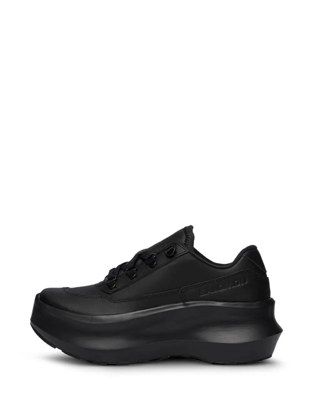 Salomon x Comme des Garçons Sneakers Homme Plus SR811 in pelle con zeppa - Nero