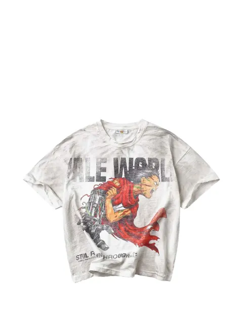 Vale World graphic-print distressed T-shirt