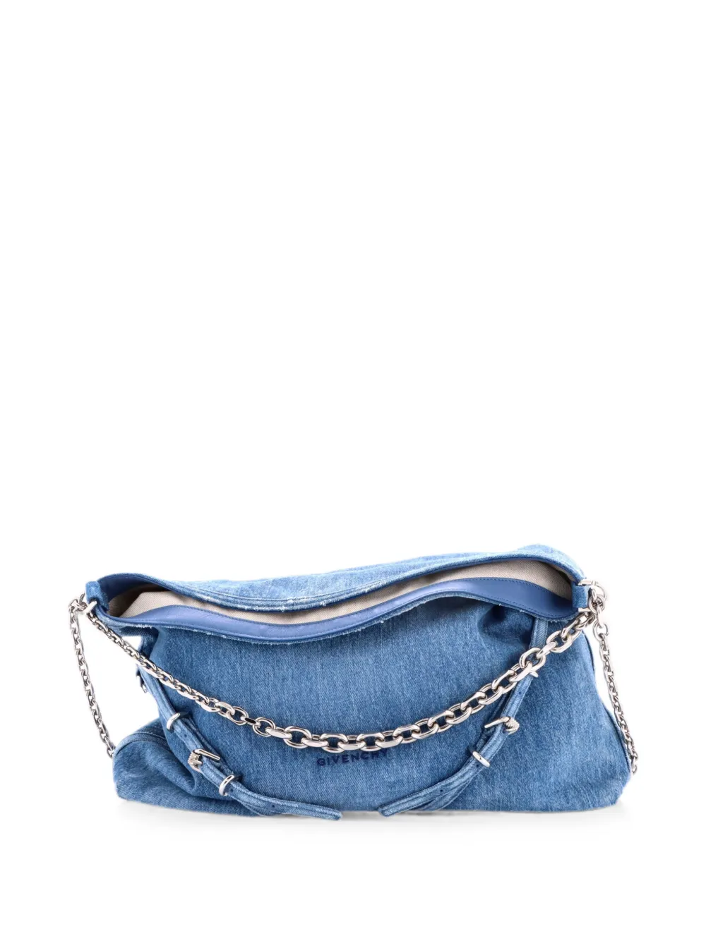Givenchy Pre-Owned Borsa passepartout Voyou media in denim - Blu