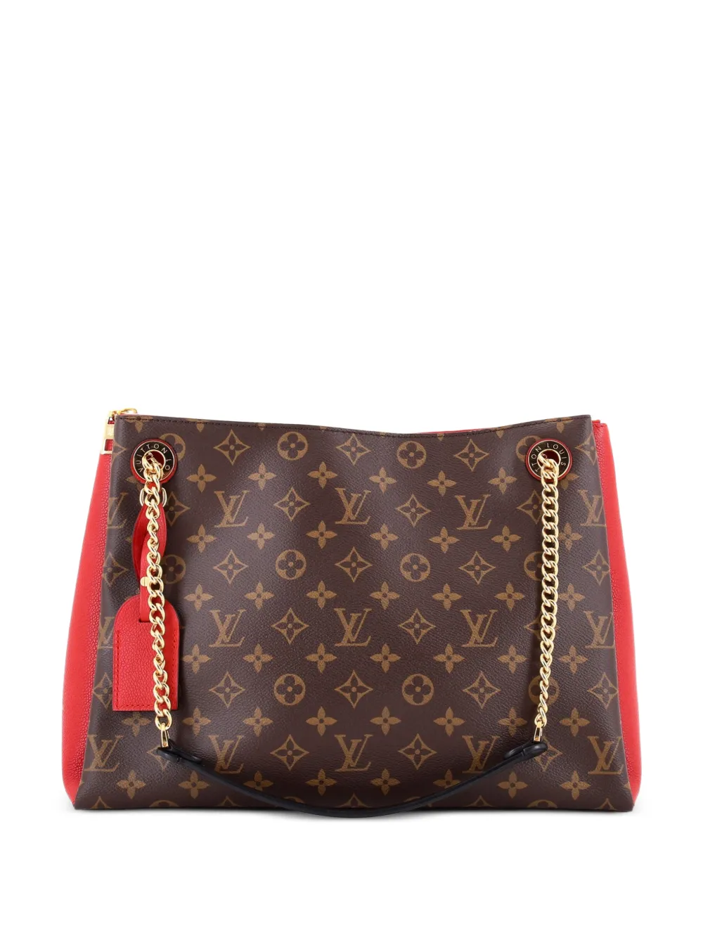 Louis Vuitton Pre-Owned Surene Handbag Monogram Canvas with Leather MM shoulder bag - Brown