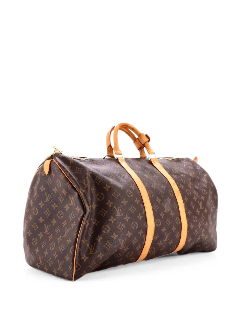 Louis Vuitton Pre-Owned Borsa da viaggio Keepall 55 in tela con monogramma - Marrone