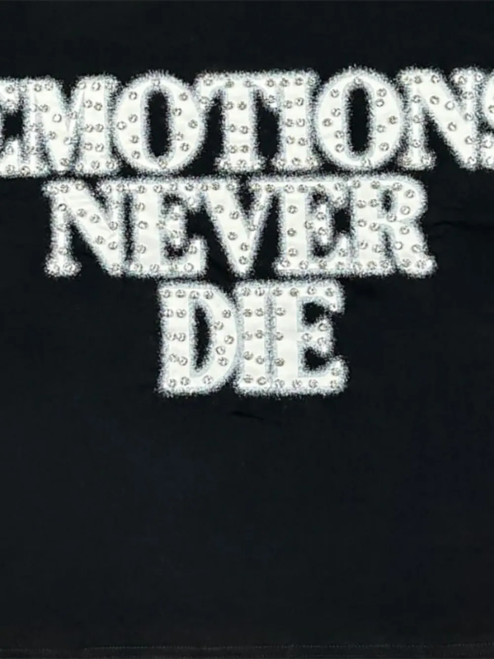 Mixed Emotion End ラインストーン Tシャツ | ブラック | FARFETCH JP