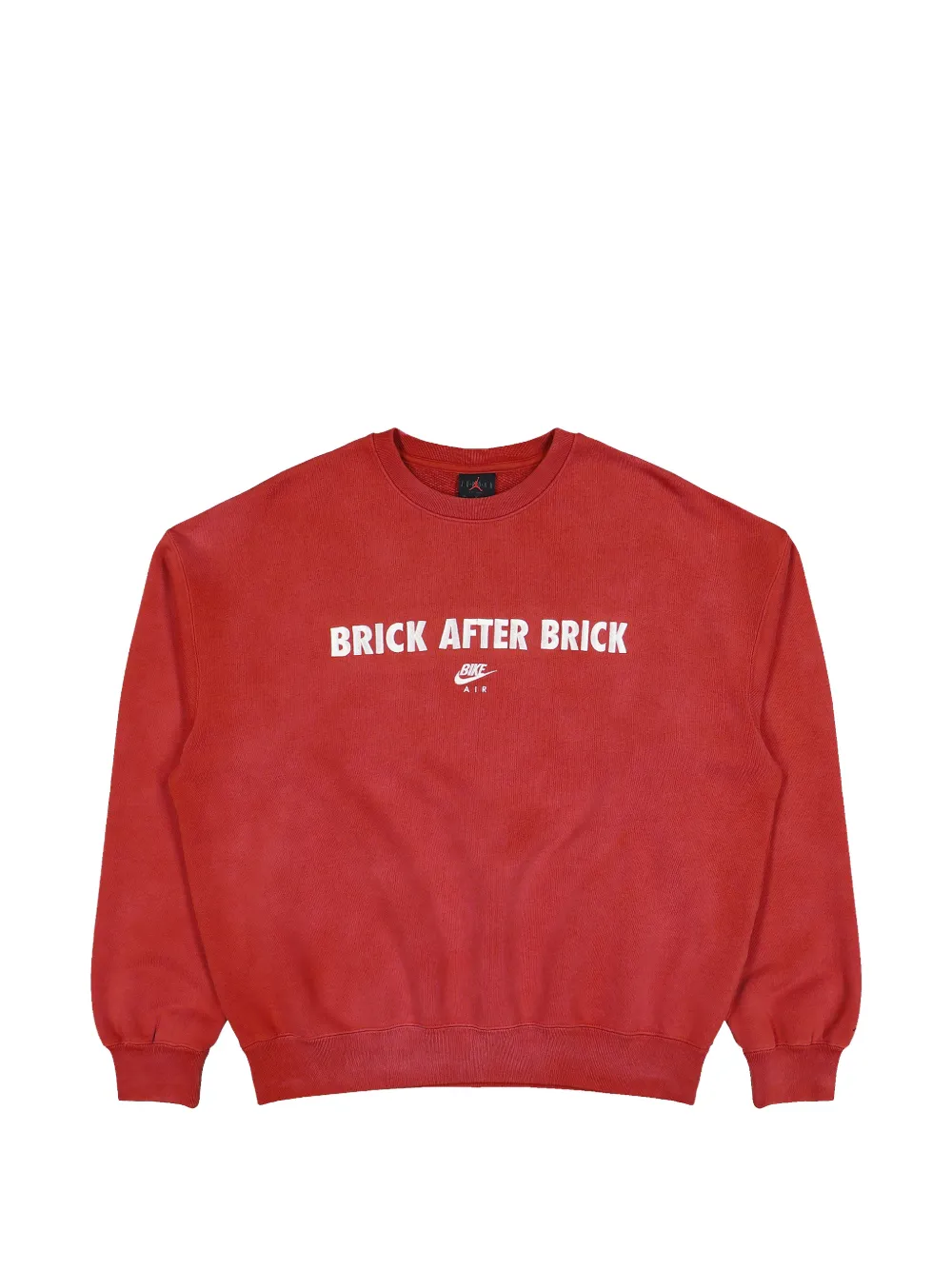 Jordan x BIKE AIR x Nigel Sylvester fleece-texture sweatshirt - Rosso