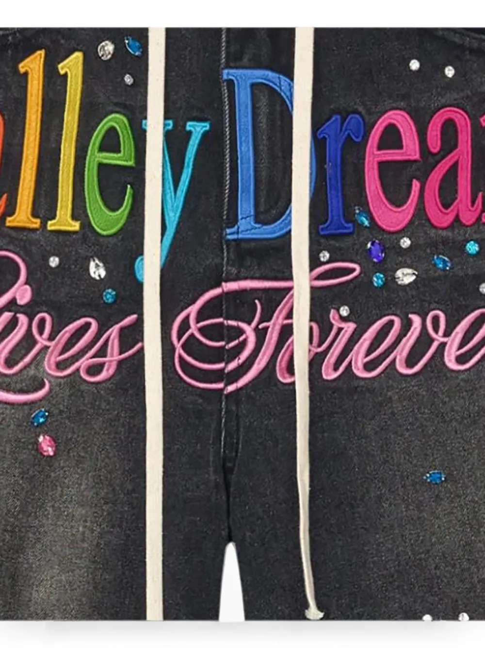  Vale Ice Cream Denim Shorts - Negro 