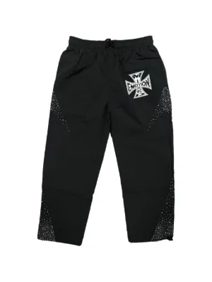 SP5DER Rhinestone Punk V2 Track Pants | Black | FARFETCH AO