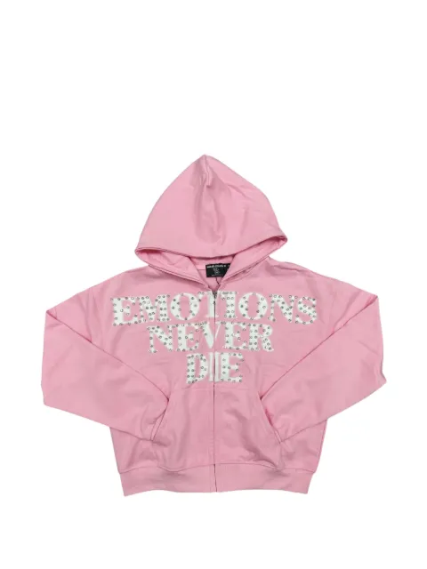 Mixed Emotion sudadera End con capucha y apliques de strass