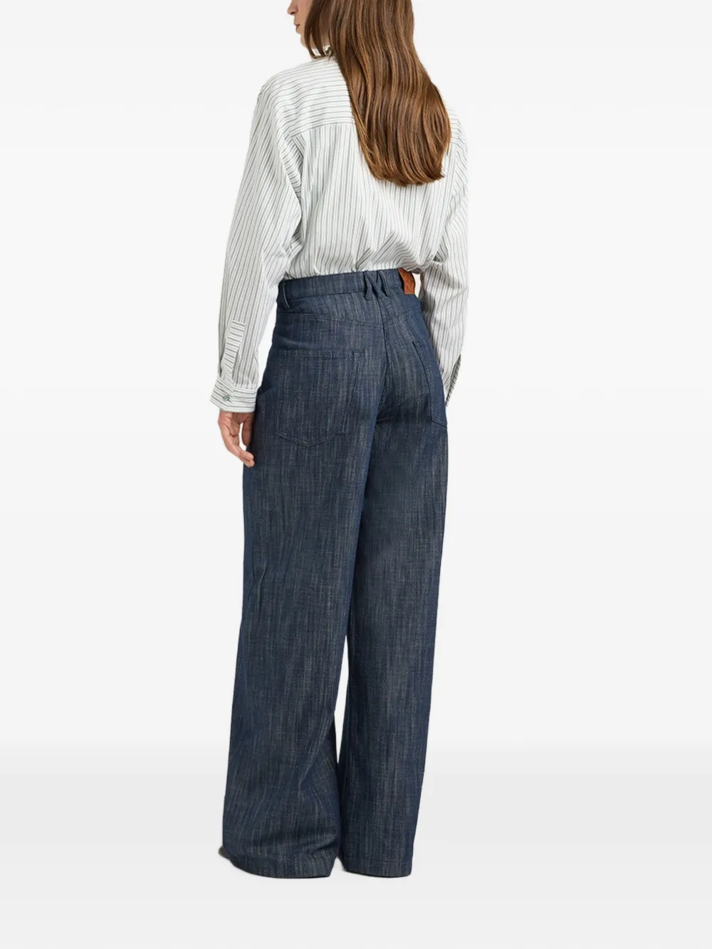 MOMONÌ Aoki denim jeans met geverfd garen Blauw